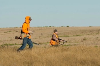 Youth hunters at the Yolo County Pheasants Forever upland bird hunt